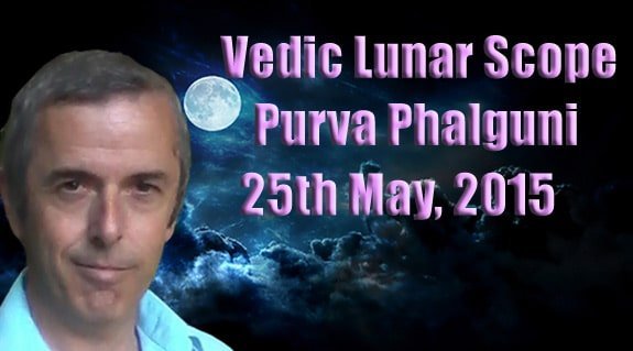 Vedic Lunar Scope Video - Purva Phalguni 25th May, 2015