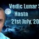 Vedic Lunar Scope Video - Hasta 21st July, 2015
