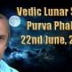 Vedic Lunar Scope Video - Purva Phalguni 22nd July, 2015 Vedic Lunar Scope Video - Purva Phalguni 22nd June, 2015