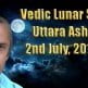 Vedic Lunar Scope Video - Uttara Ashadha 2nd July, 2015 Vedic Lunar Scope Video - Uttara Ashadha 2nd July, 2015